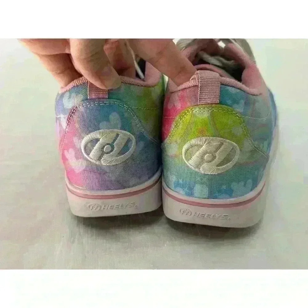 Heelys Pro 20 Prints HES10334 Tie Dye Rainbow Skate Shoe Sneaker Youth Sz 4 Wo 5 - Picture 6 of 8